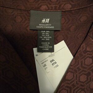 Men's H&M Camp Shirt, short sleeve, 3 XL